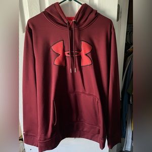 Red under armor hoodie
